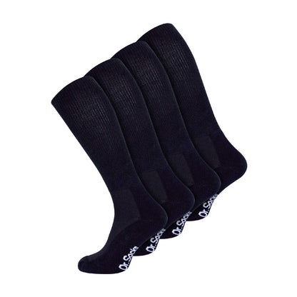4 Pack Extra Wide Knee High Bamboo Diabetic Socks