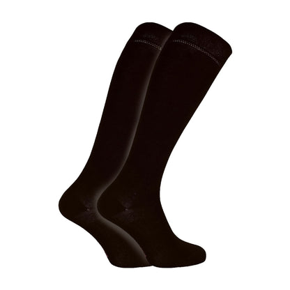 2 Pack Ladies Extra Long Patterned Knee High Bamboo Socks