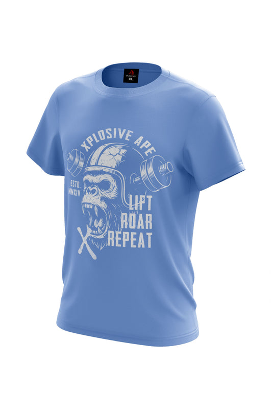 XAPE LLR Tee - Carolina Blue Xplosive Ape