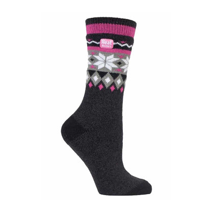 Ladies Thin Lightweight Patterned Casual Winter Warm Thermal Socks