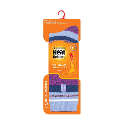 Ladies Thin Patterned Thermal Socks for Winter