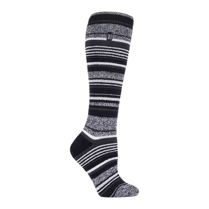 Ladies Thin Extra Long Patterned Lightweight Thermal Socks