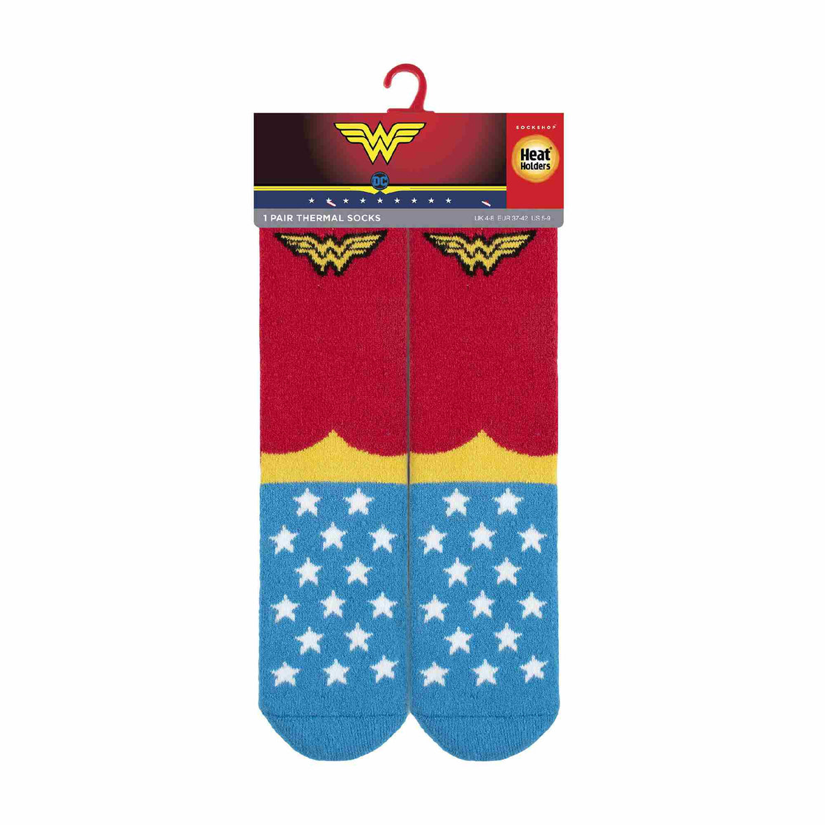 Ladies Wonder Woman Novelty Lightweight Thermal Socks