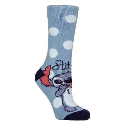 Ladies Thermal Lilo Stich Patterned Socks for Winter