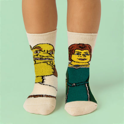 Ladies Thermal Shrek Patterned Socks with Soft Brushed Lining