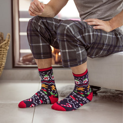 Mens & Ladies Novelty Christmas Lightweight Thermal Socks
