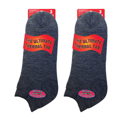 Ladies Cushioned Low Cut Ankle Thermal Trainer Socks (Multipack Options)