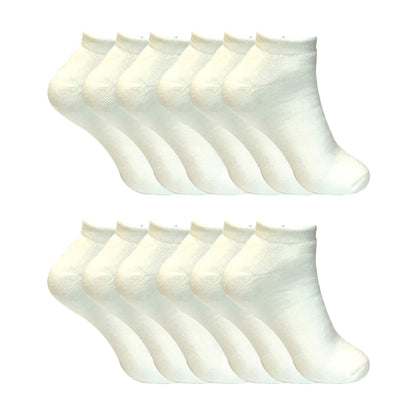 Ladies Cushioned Low Cut Ankle Thermal Trainer Socks (Multipack Options)