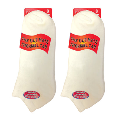 Ladies Cushioned Low Cut Ankle Thermal Trainer Socks (Multipack Options)