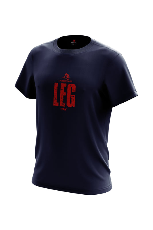 XAPE Leg Day V2 Tee - Navy Xplosive Ape