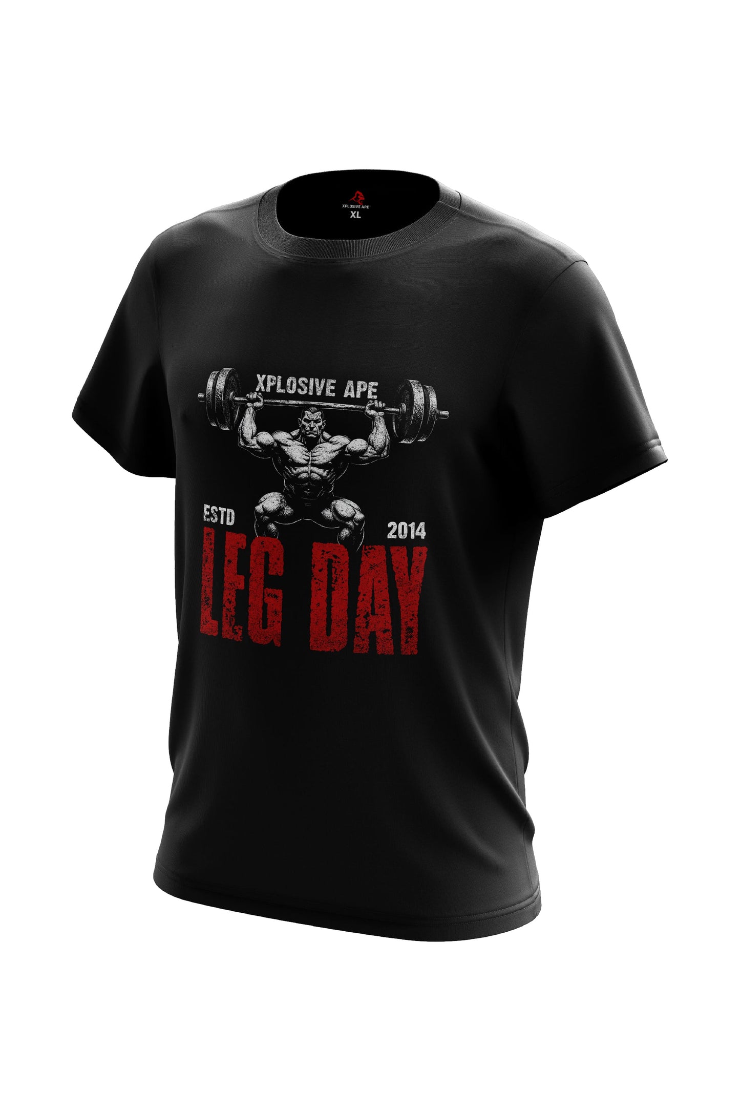 XAPE Leg Day V3 Tee - Black Xplosive Ape