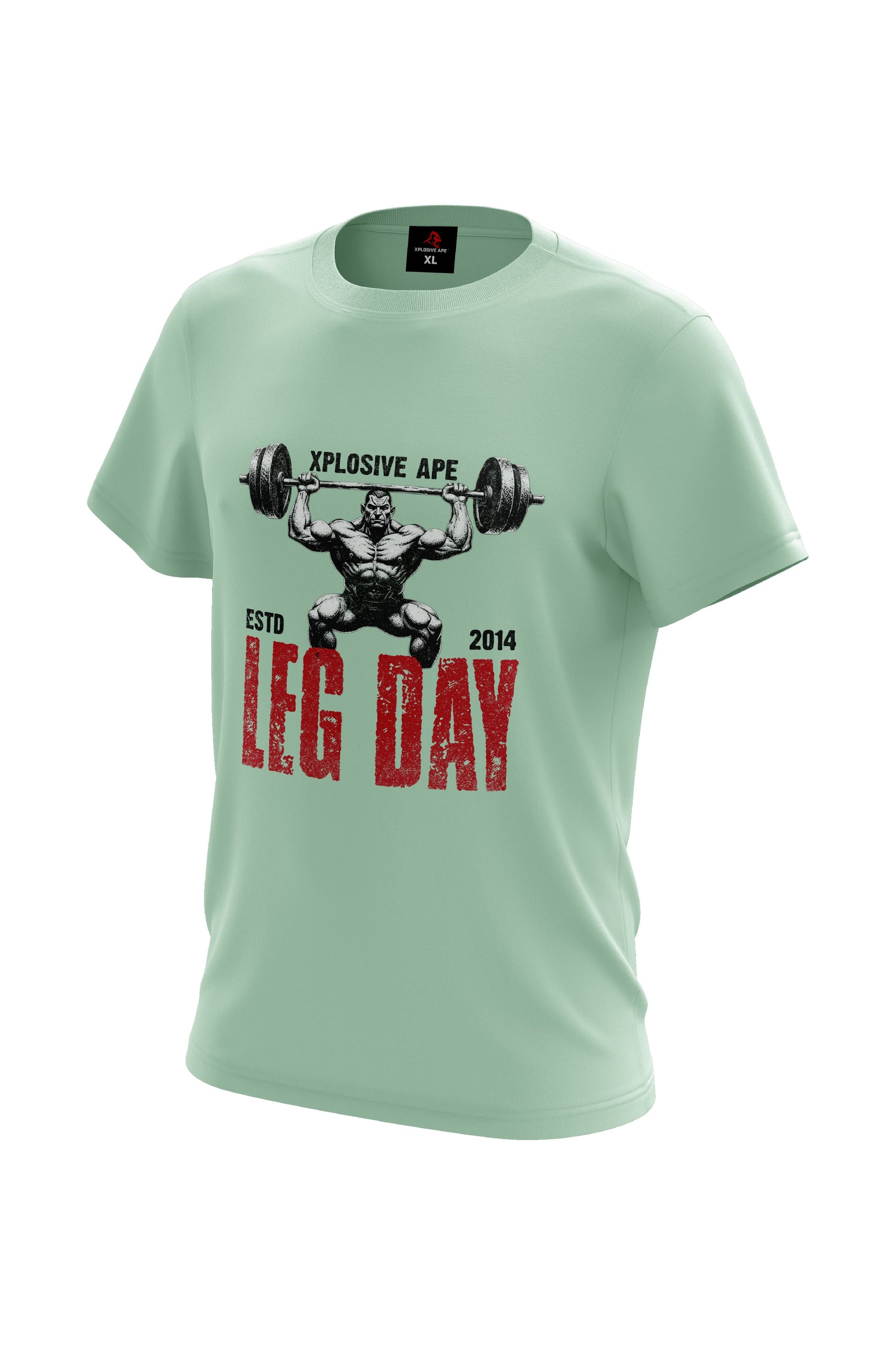 XAPE Leg Day V3 Tee - Mint Green Xplosive Ape
