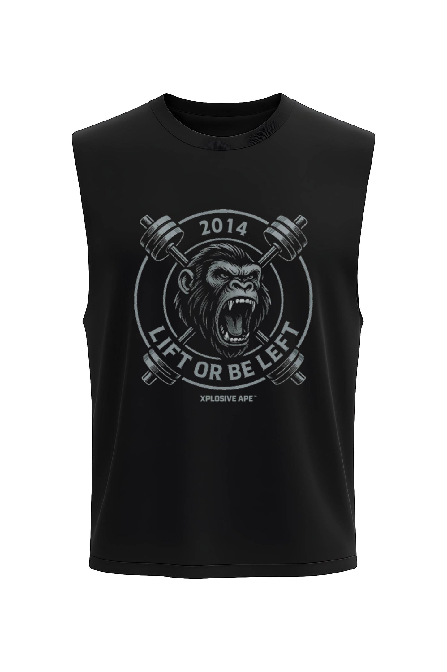 XAPE Lift Or Be Left Drop Arm Tank Top - Black Xplosive Ape