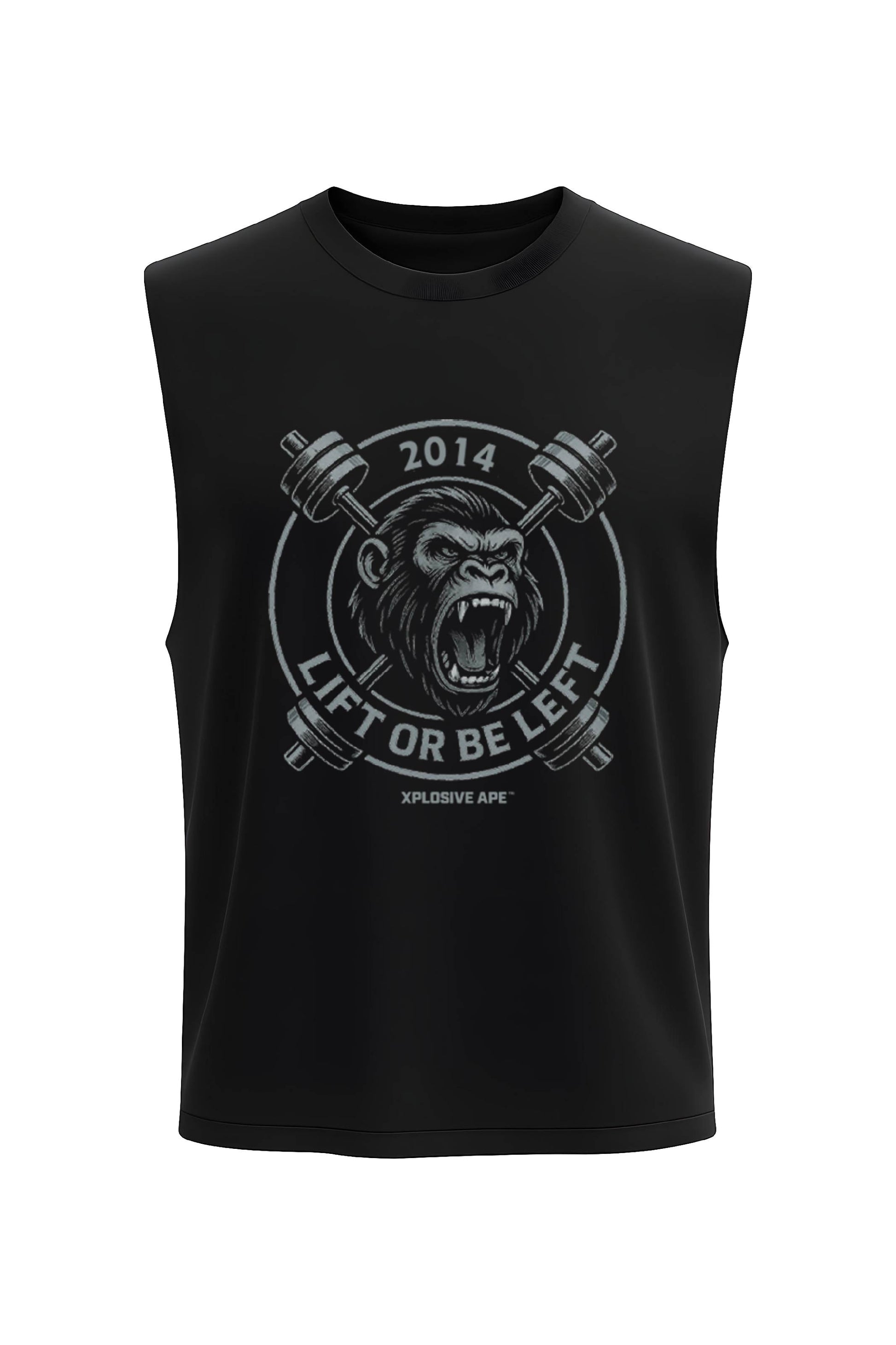 XAPE Lift Or Be Left Drop Arm Tank Top - Black Xplosive Ape