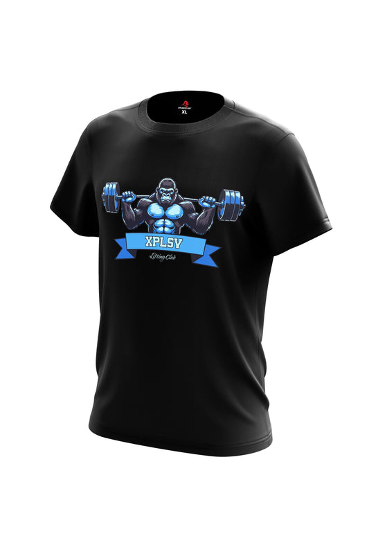 XAPE Lifting Club V4 Tee - Black Xplosive Ape