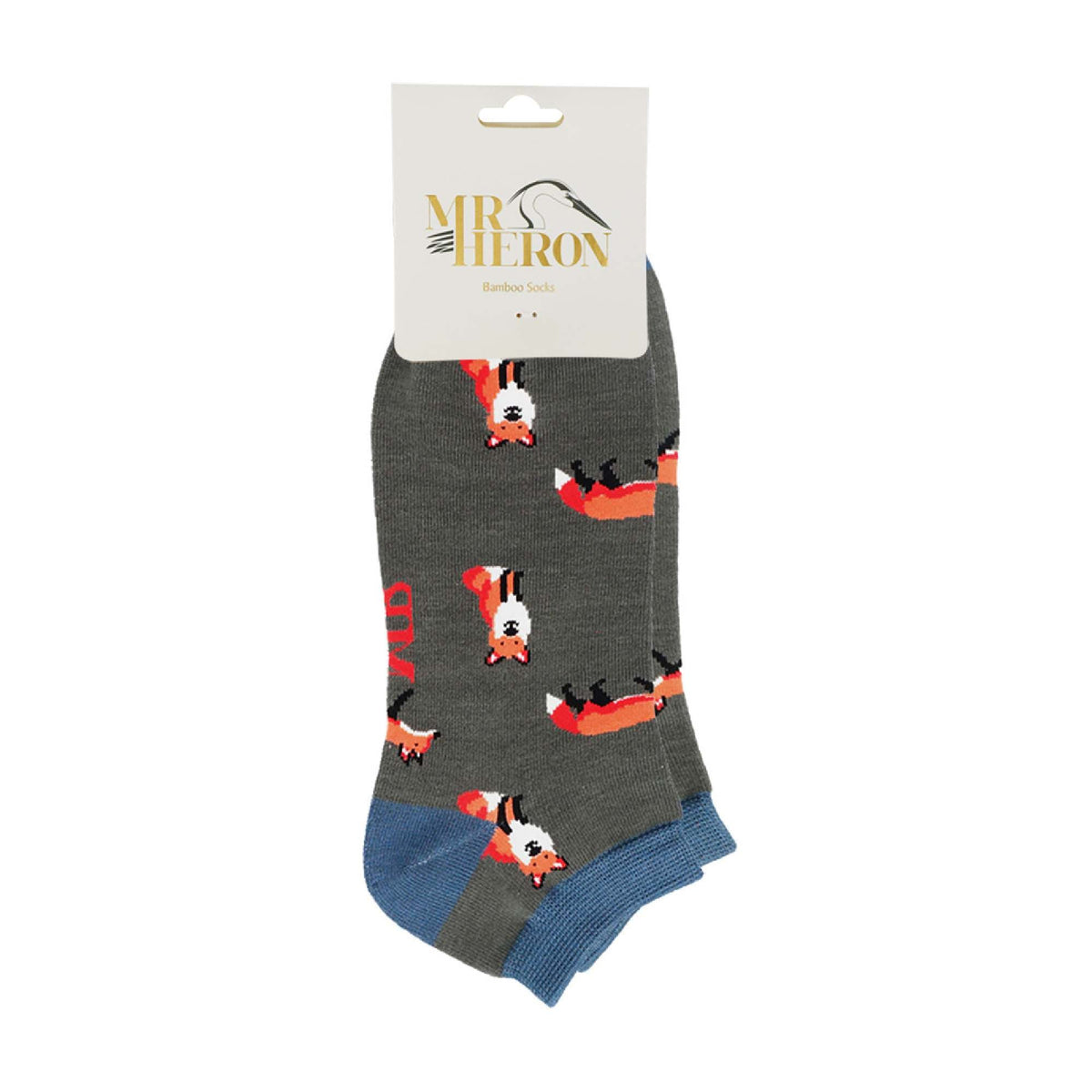 1 Pack Mens Animal Themed Bamboo Trainer Socks