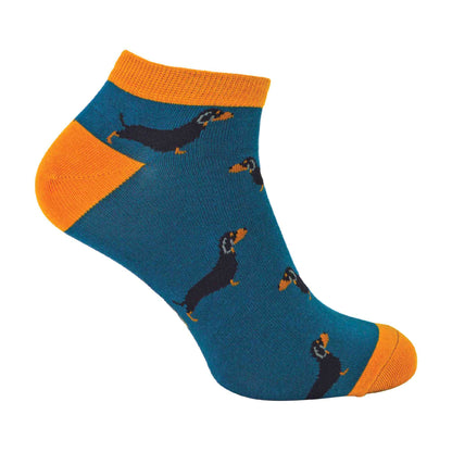 1 Pack Mens Animal Themed Bamboo Trainer Socks