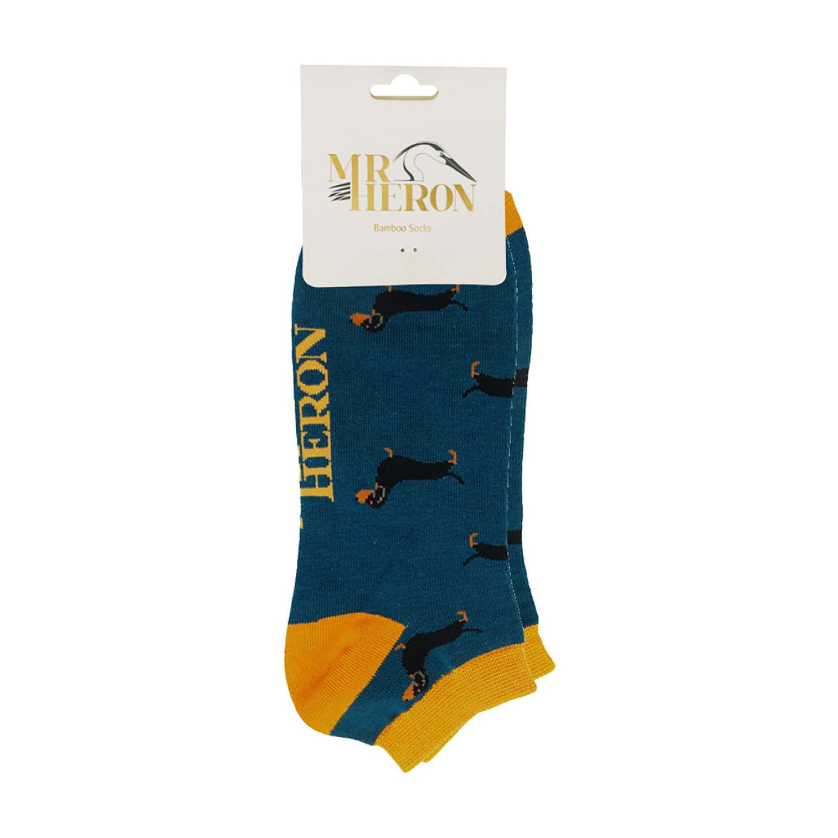 1 Pack Mens Animal Themed Bamboo Trainer Socks
