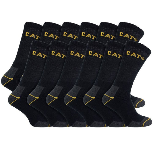 12 Pack Unisex Heavy Duty Work Socks for Steel Toe Boots
