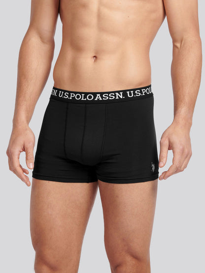 Mens 3 Pack Boxer Shorts Black