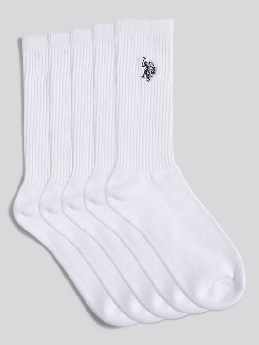 Mens 3 Pack Classic Sport Socks Bright White