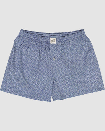 Mens Boxer Shorts - Blue Albert Floral