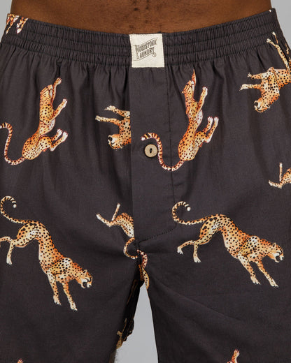 Mens Boxer Shorts - Jumping Cheetahs