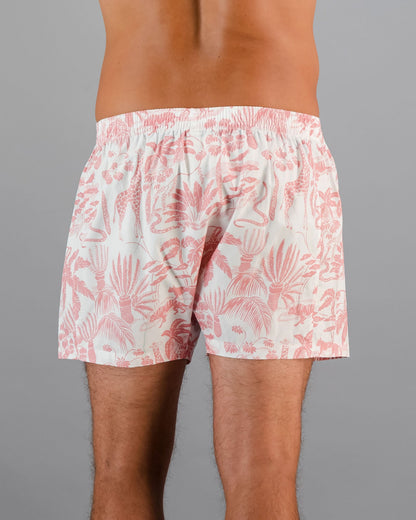 Mens Boxer Shorts - Safari Pink