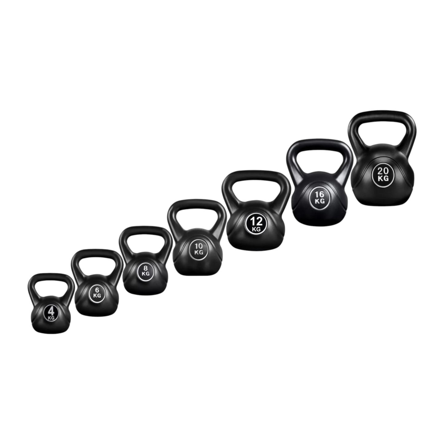 4-20kg Gym Vinyl Kettlebells FROOBY