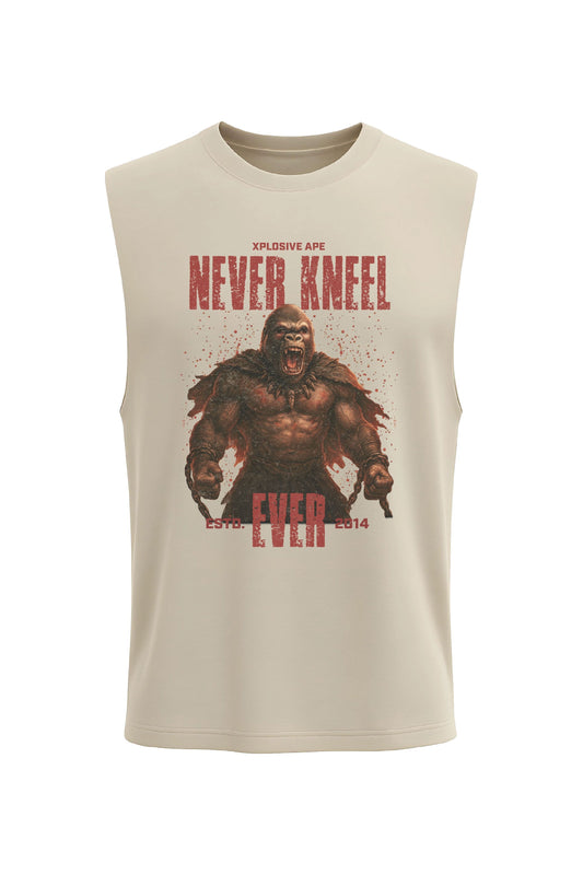 XAPE Never Kneel Tank Top - Sand Xplosive Ape