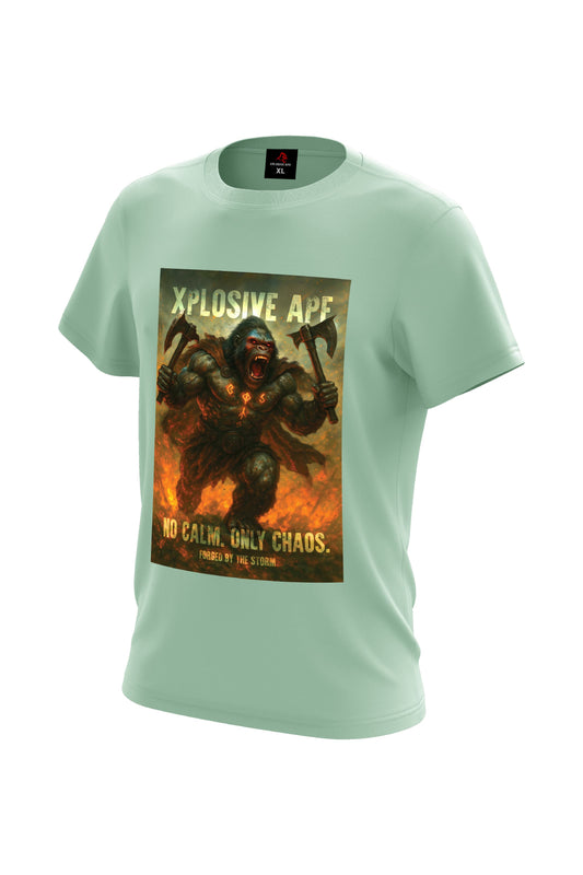 XAPE No Calm Only Chaos Tee - Mint Green Xplosive Ape