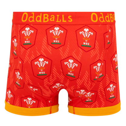 Mens Welsh Rugby Boxer Shorts - Soft Cotton Sport Underwear