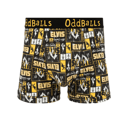 Oddballs men’s boxer briefs with Elvis Presley graphic design