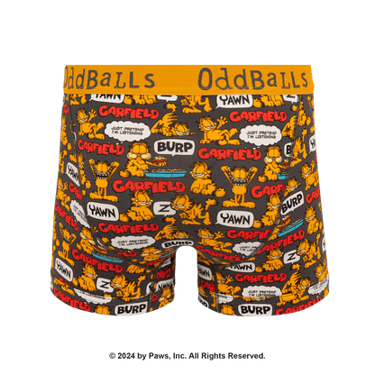 OddBalls boxer briefs with Garfield cartoon character pattern