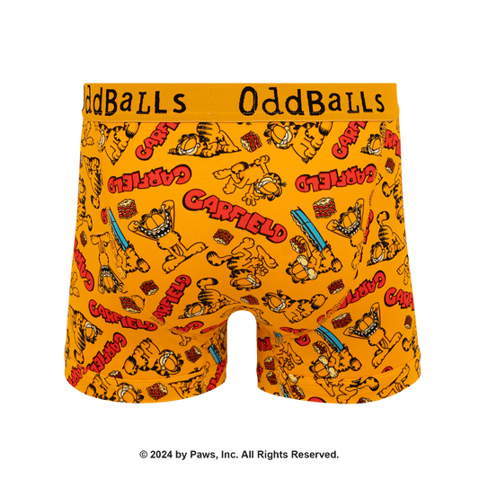 Boxer briefs with Garfield cartoon character pattern