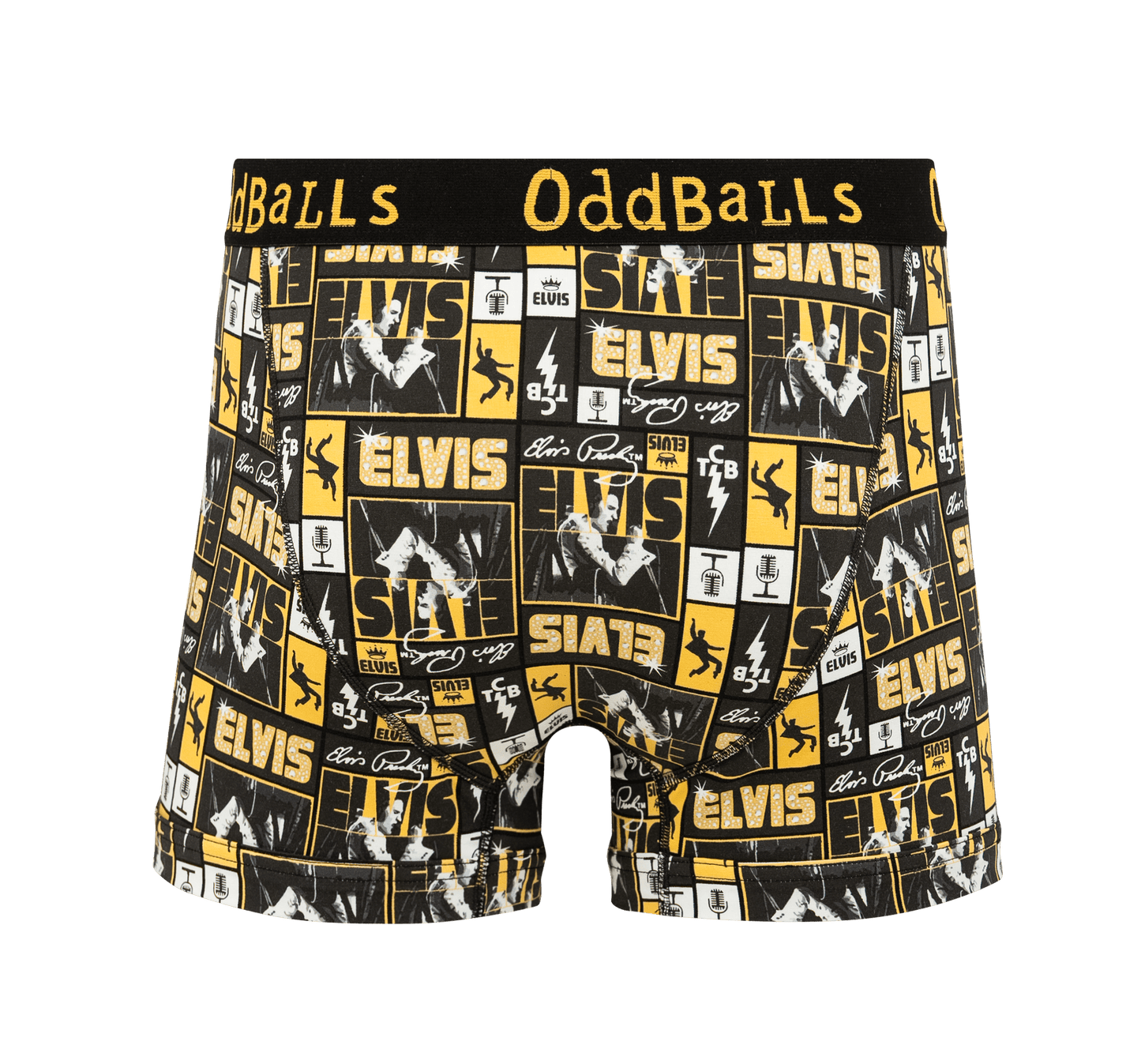 OddBalls mens boxer shorts with Elvis Presley pattern