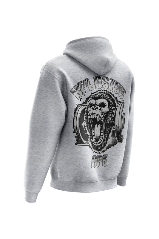 XAPE Old School Hoodie - Heather Grey Xplosive Ape