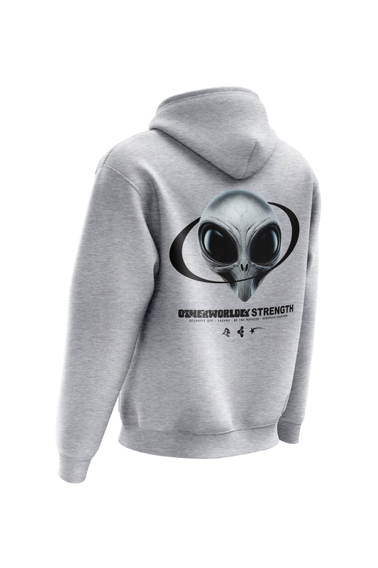 XAPE Otherworldly Strength Hoodie - Heather Grey Xplosive Ape