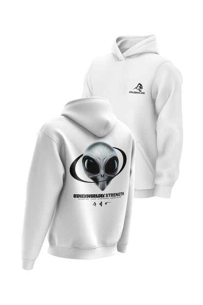 XAPE Otherworldly Strength Hoodie - White Xplosive Ape