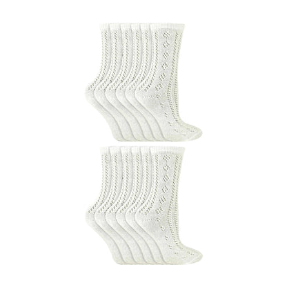 12 Pack Girls Cute Ankle Pelerine School Socks