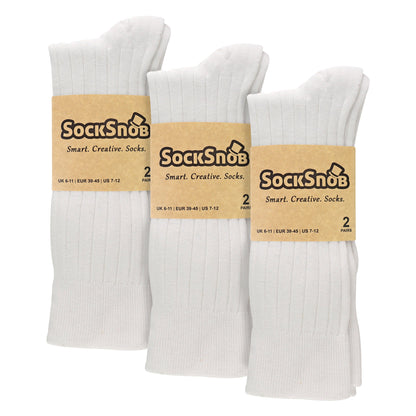 Mens Plain Coloured Cotton Rich Ribbed Dress Socks