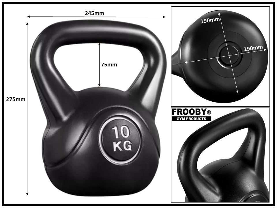 4-20kg Gym Vinyl Kettlebells FROOBY