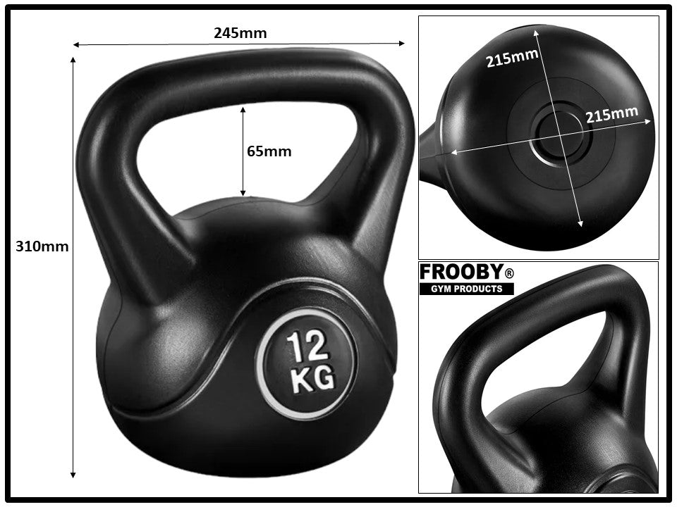 4-20kg Gym Vinyl Kettlebells FROOBY