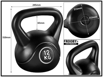 4-20kg Gym Vinyl Kettlebells FROOBY