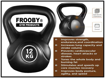 4-20kg Gym Vinyl Kettlebells FROOBY