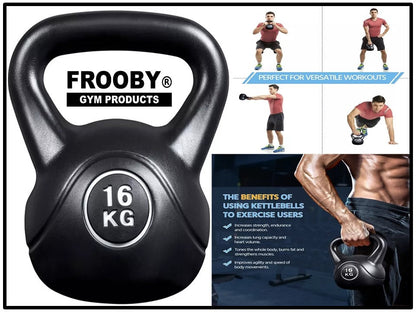 4-20kg Gym Vinyl Kettlebells FROOBY
