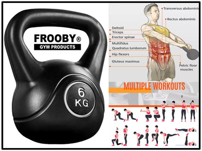 4-20kg Gym Vinyl Kettlebells FROOBY