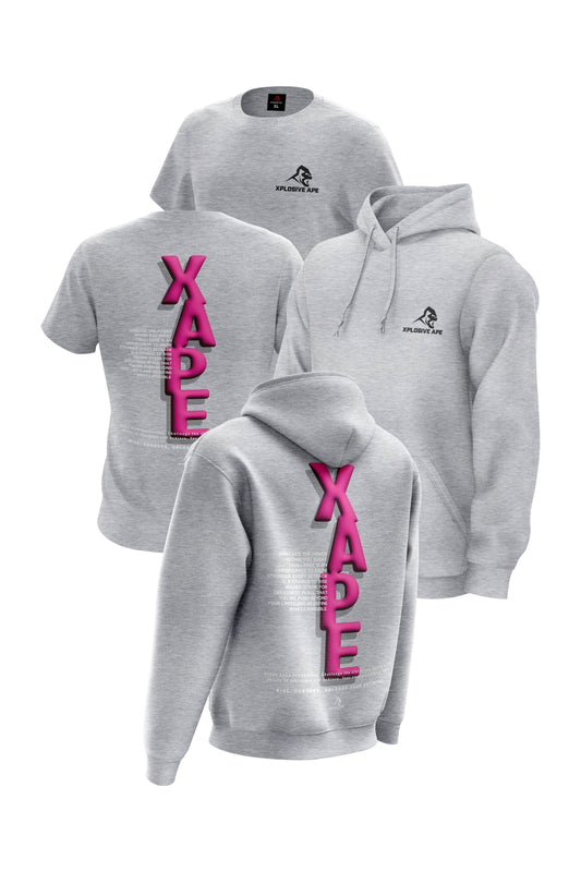 XAPE Potential V2 Hoodie & Tee Combo - Sports Grey Xplosive Ape