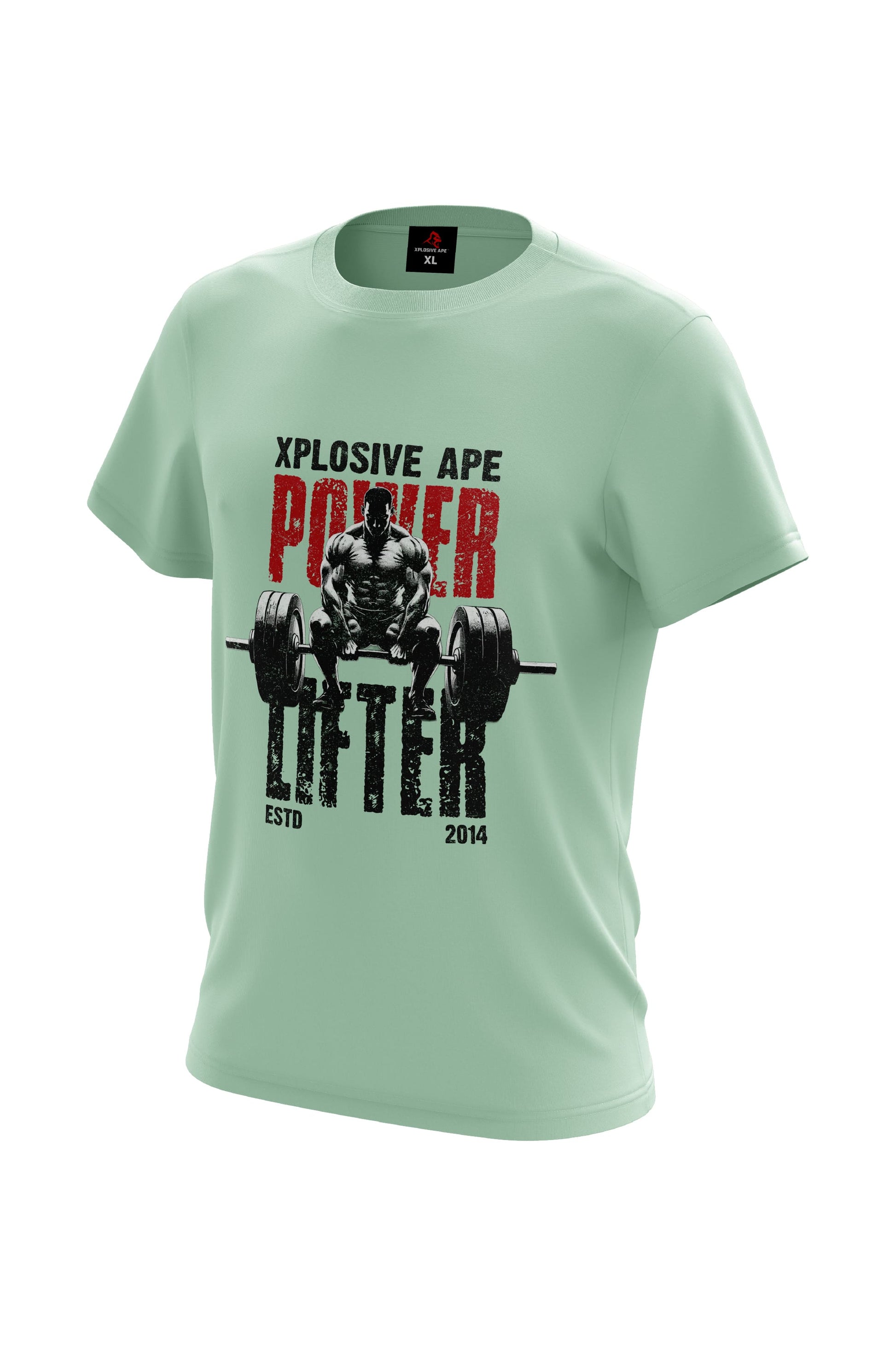 XAPE Power Lifter V3 Tee - Mint Green Xplosive Ape