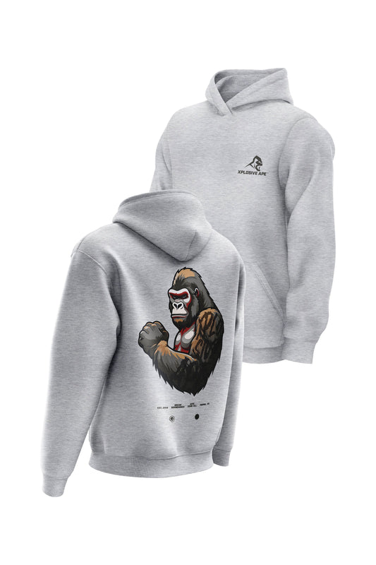 XAPE Powerhouse V3 Hoodie - Heather Grey Xplosive Ape